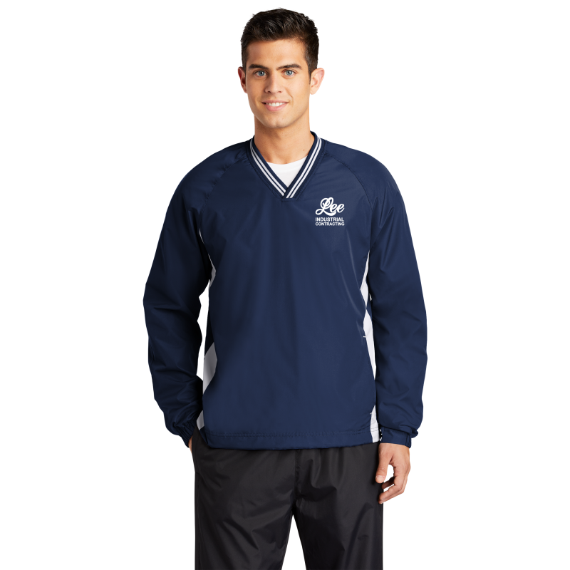 Sport-Tek® Tipped V-Neck Raglan Wind Shirt - JST62