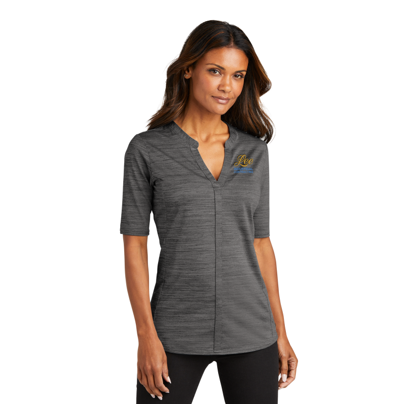 Port Authority ® Ladies Stretch Heather Open Neck Top - LK583