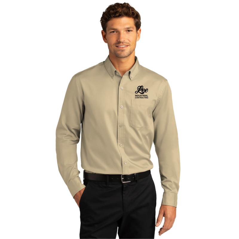 Port Authority® Long Sleeve SuperPro React™ Twill Shirt - W808