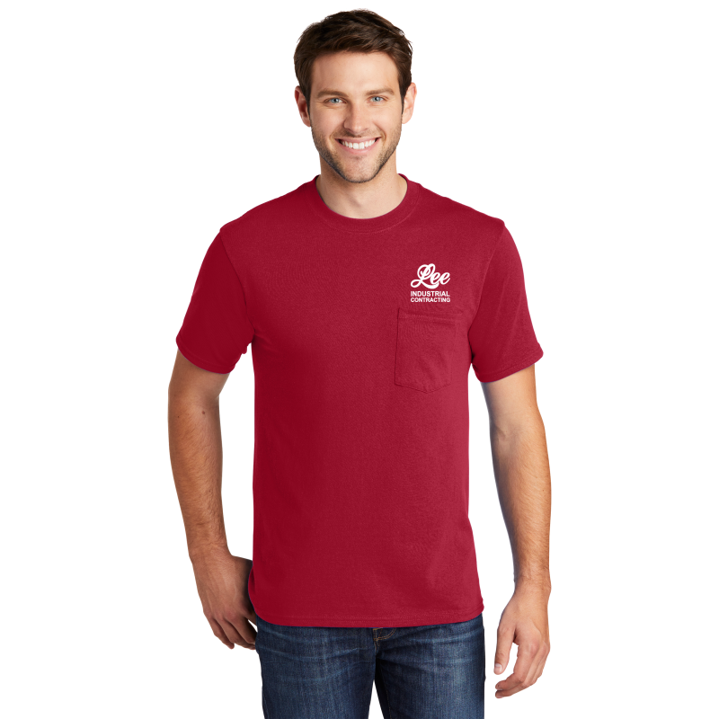 Port & Company® Core Cotton Pocket Tee - PC54P