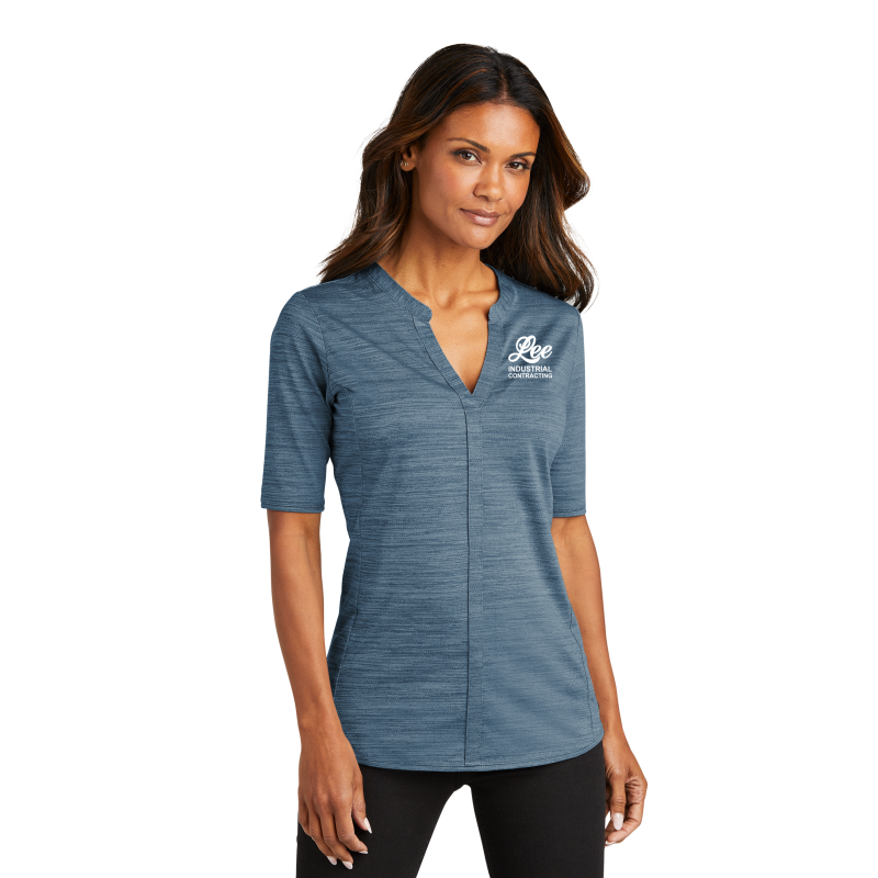 Port Authority ® Ladies Stretch Heather Open Neck Top - LK583