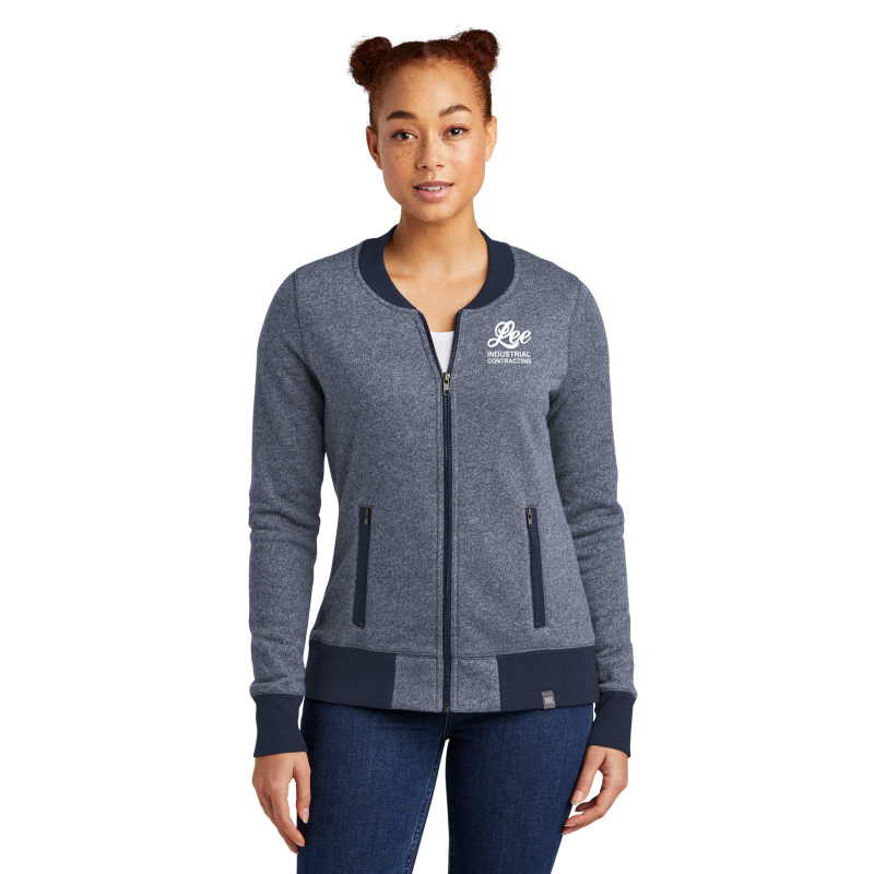 New Era® Ladies French Terry Baseball Full-Zip - LNEA503
