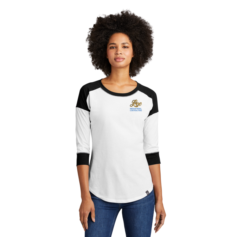New Era® Ladies Heritage Blend 3/4-Sleeve Baseball Raglan Tee - LNEA104
