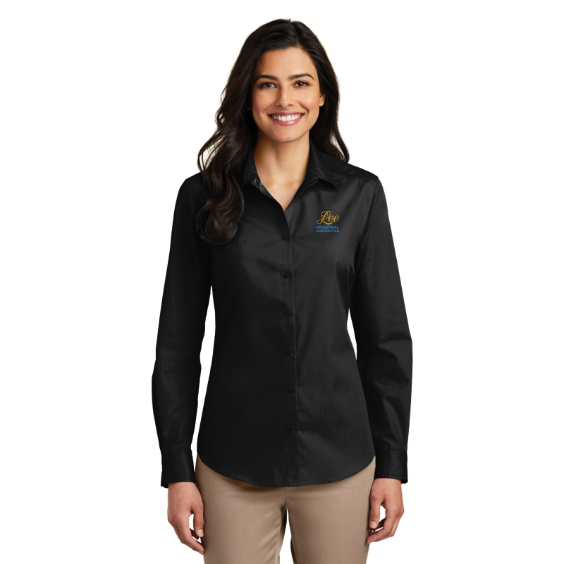 Port Authority® Ladies Long Sleeve Carefree Poplin Shirt - LW100