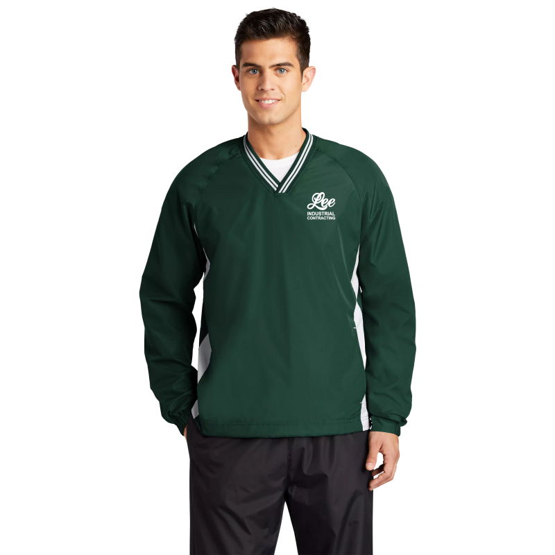 Sport-Tek® Tipped V-Neck Raglan Wind Shirt - JST62
