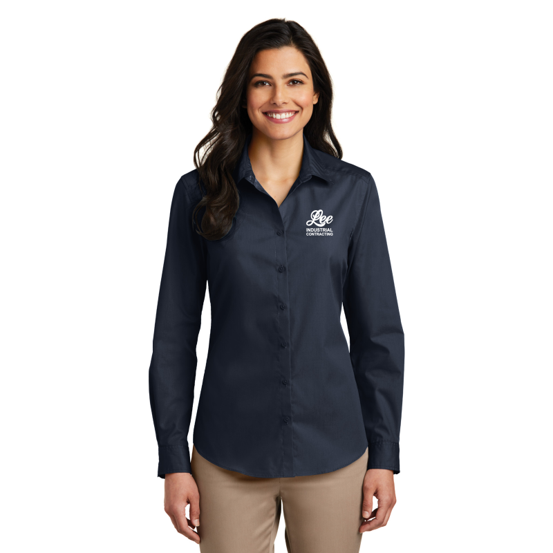 Port Authority® Ladies Long Sleeve Carefree Poplin Shirt - LW100