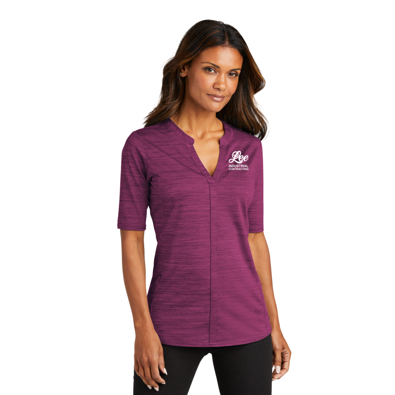 Port Authority ® Ladies Stretch Heather Open Neck Top - LK583