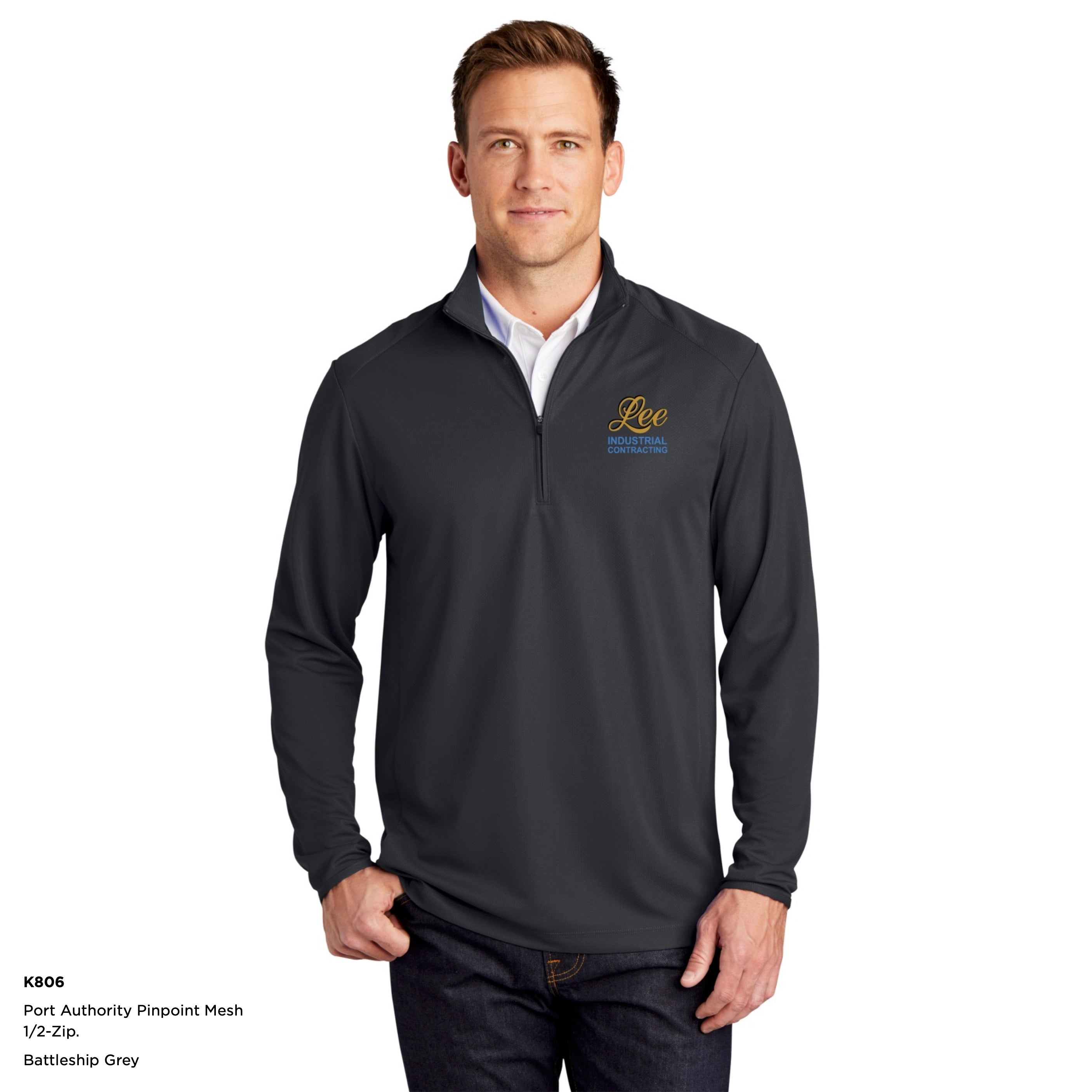 Port Authority® Pinpoint Mesh 1/2-Zip - K806