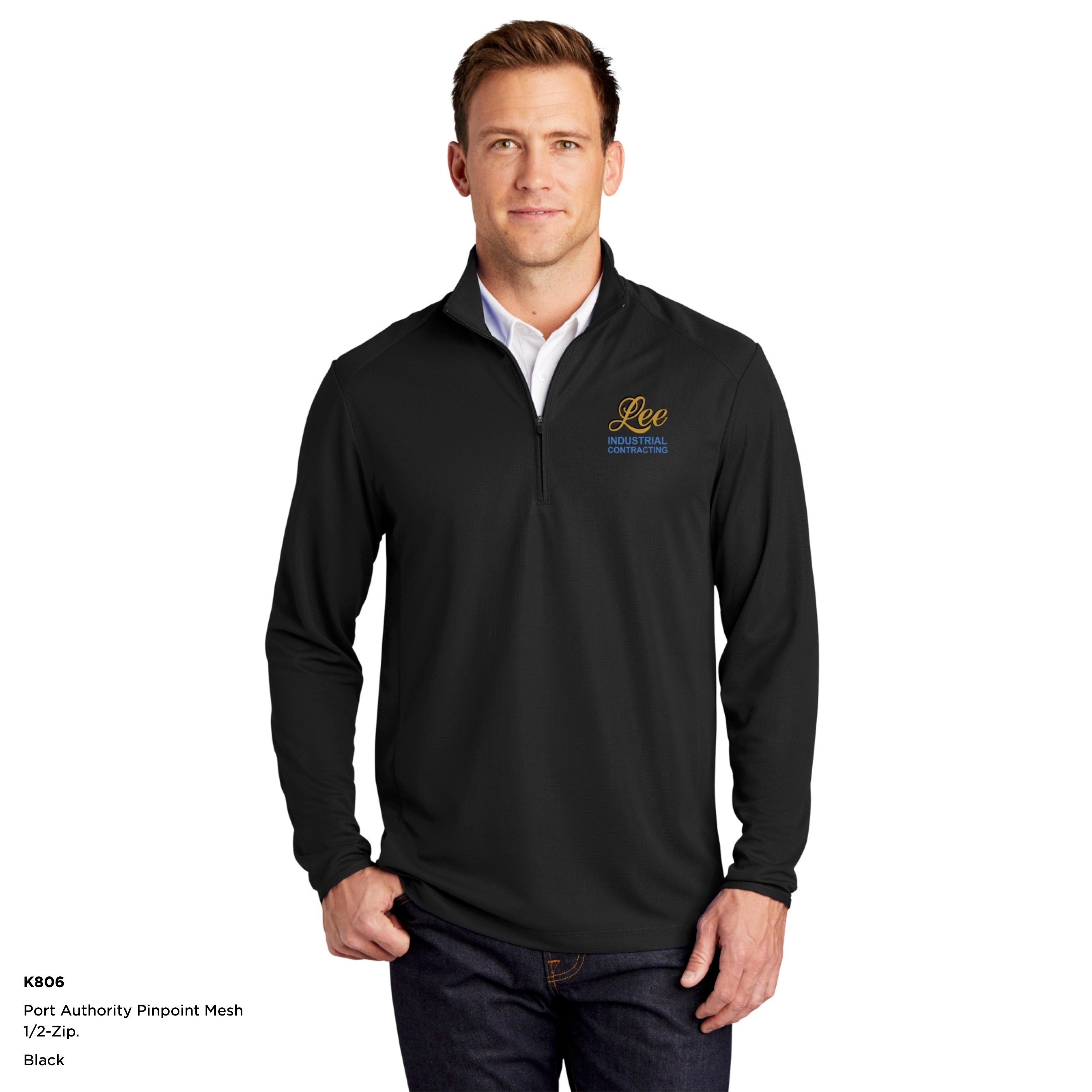 Port Authority® Pinpoint Mesh 1/2-Zip - K806