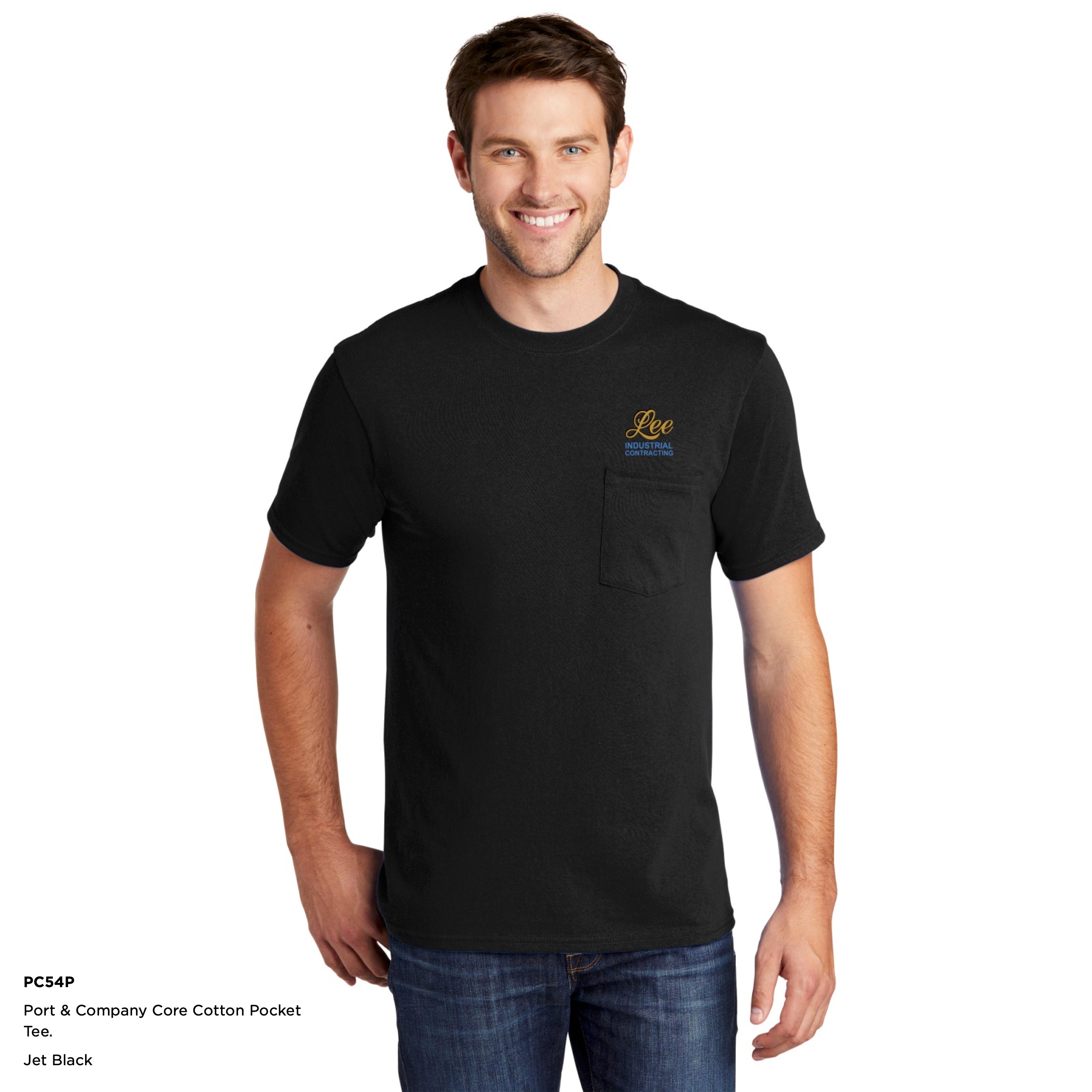 Port & Company® Core Cotton Pocket Tee - PC54P