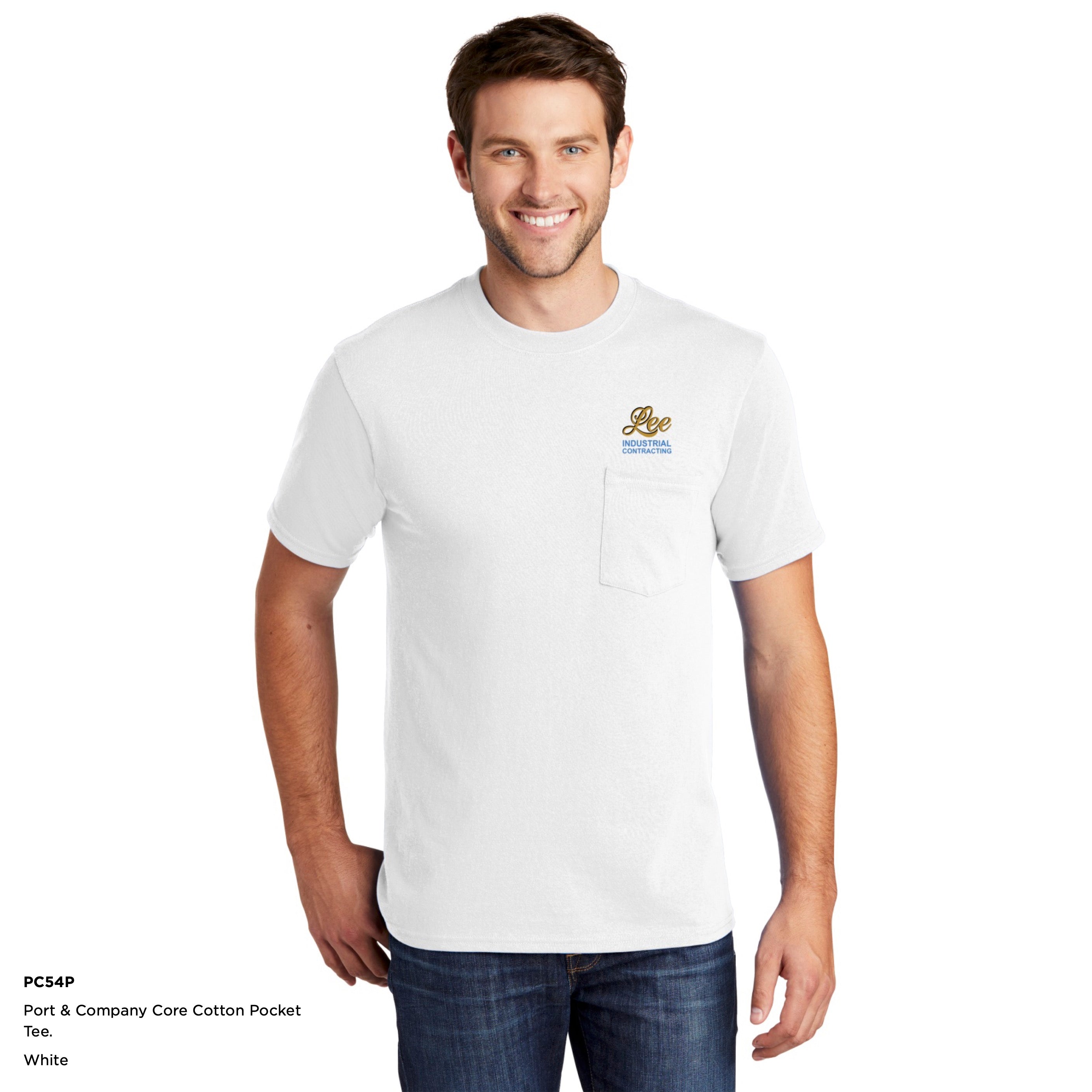 Port & Company® Core Cotton Pocket Tee - PC54P
