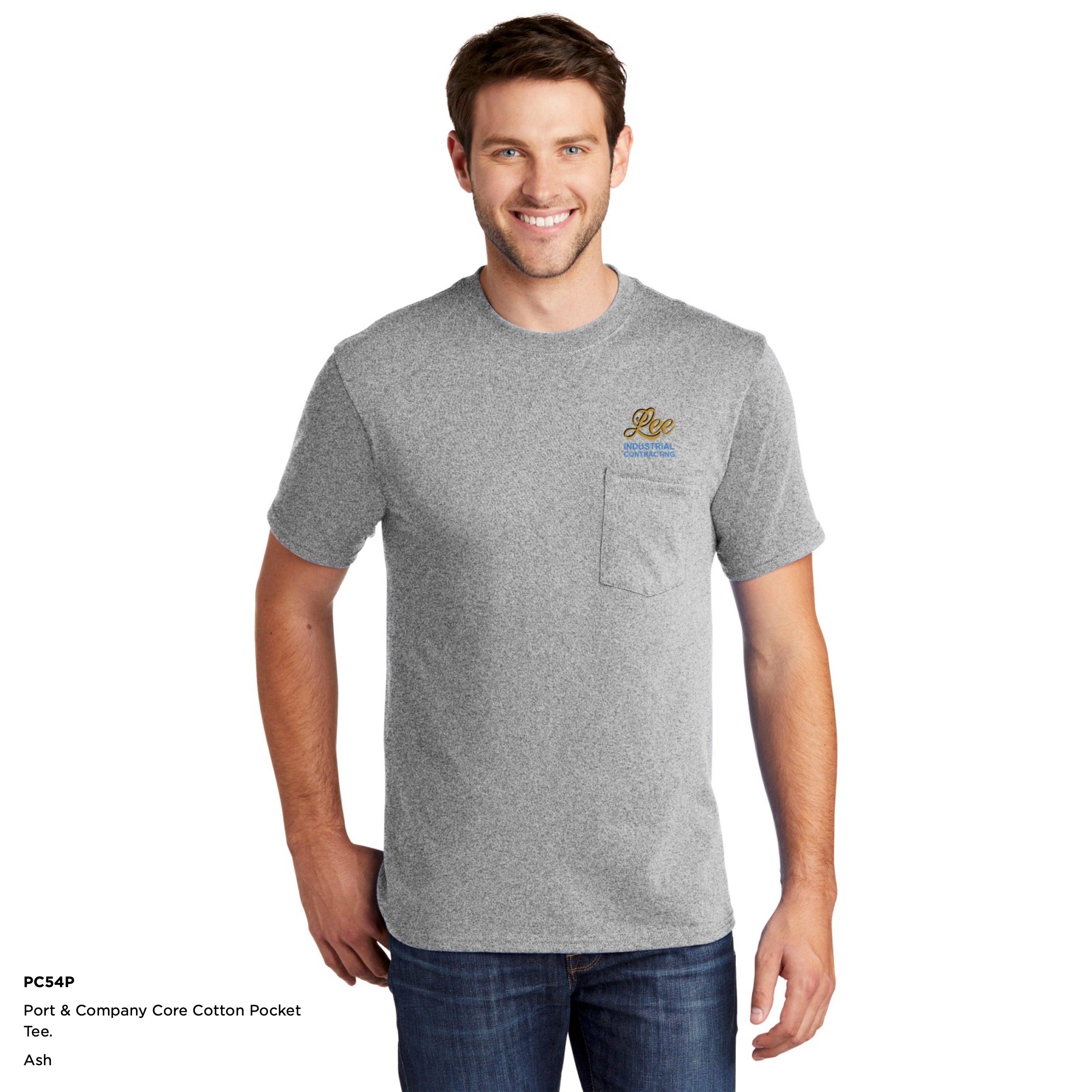 Port & Company® Core Cotton Pocket Tee - PC54P
